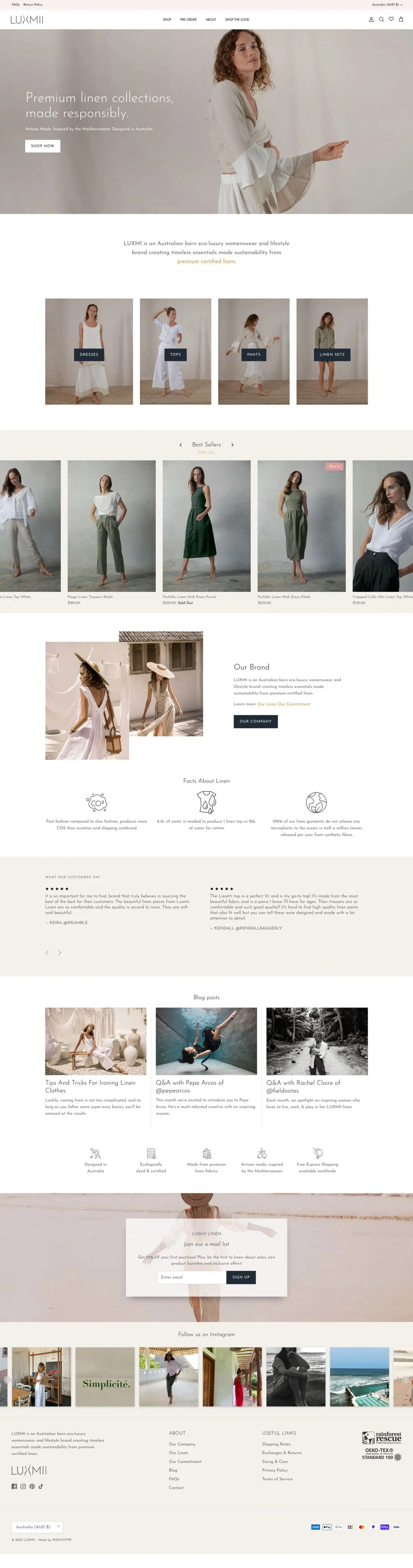 Luxmii-Homepage